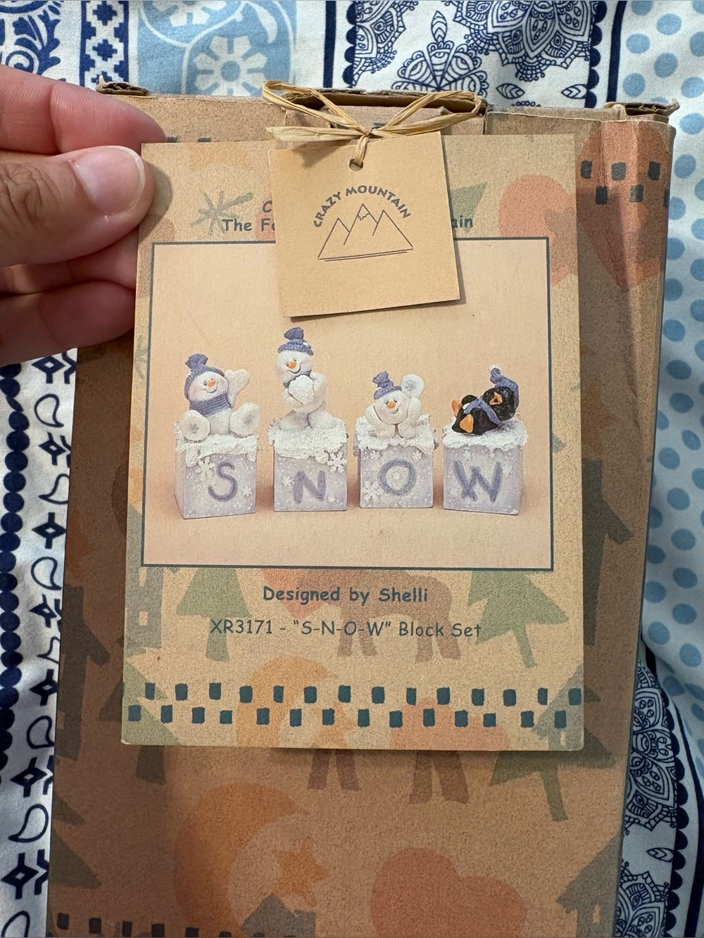 Snowman Figurines in Box